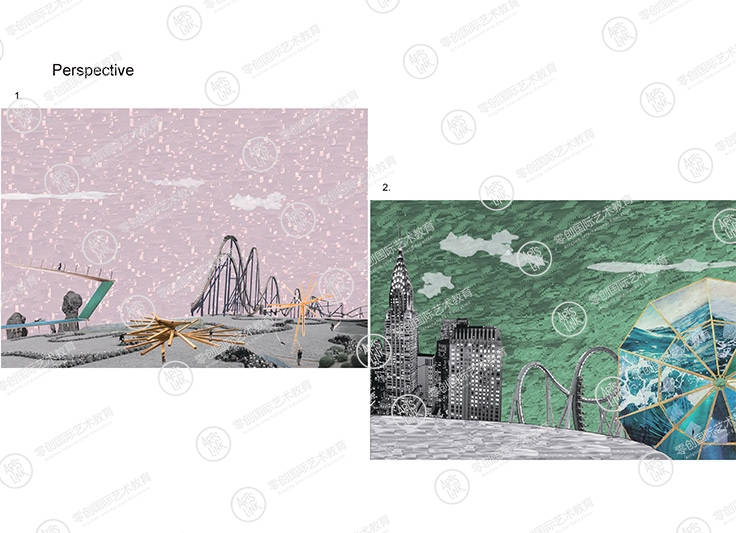室内设计专业作品集，拿到萨凡纳艺术与设计学作品集